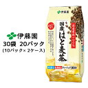 伊藤園 国産 はと麦茶 ティーバッグ 120g 30袋 20パック( 10パック×2ケース) カフェインゼロ 水出し お湯出し 茶葉 送料無料 43470