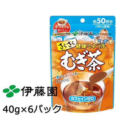 【 期間限定 店内全品 エントリーで ポイント5倍 】【訳あり】【在庫限り】【返品不可】【賞味期限2023年4月までのため、大特価】【郵送】伊藤園 さらさら 健康ミネラル むぎ茶 40g × 6パック 送料無料 43141