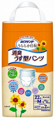 【 期間限定 ポイント5倍 要エントリー】 【訳あり】【在庫処分品のため大特価】【返品不可】 ネピアテンダーうららか日和 消臭うす型パンツ Mサイズ22枚×4パック 送料無料 00983