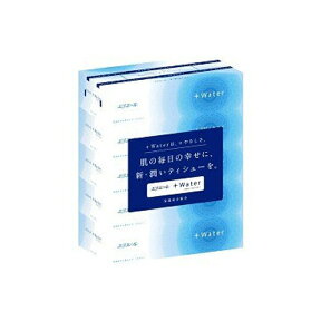 大王製紙 エリエール プラスウォーター ティッシュペーパー 180組5箱×10パック まとめ買い 送料無料 00157