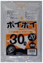 ●ポリ袋 ごみ袋 ビニール袋 30L (透明) L-304 厚 0.025mm 20枚×50冊 送料無料 07151