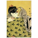 浮世絵 グッズ ポストカード 絵はがき 歌川国政〈炬燵の娘と猫〉 アートグッズ 日本 うきよえ