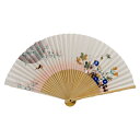 扇子〈四季花鳥図巻〉酒井抱一筆 (女性用)