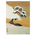 \SALE/ A5クリアファイル 〈雪中鹿図〉 東東洋筆