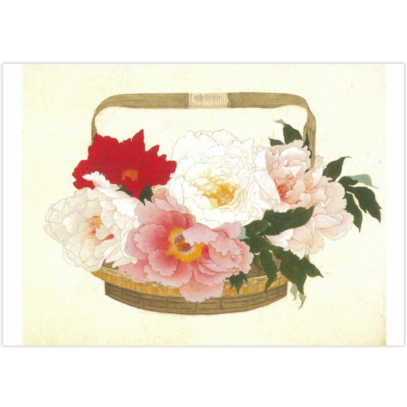 福田平八郎「牡丹」ポストカード