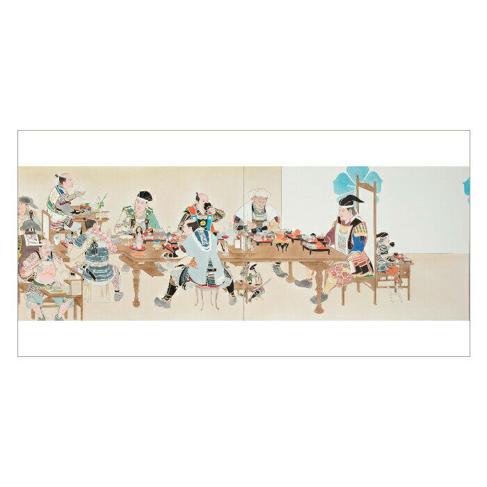 絵はがき 長型はがき ポストカード 山口晃 〈最後の晩餐〉 アートグッズ アート日本画