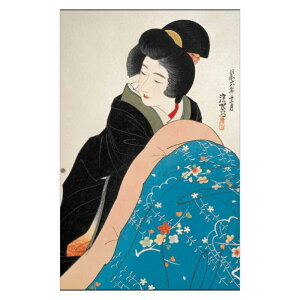 【DM便可】 コロタイプ絵はがき〈季趣五題 ふゆこもり こたつ〉伊東深水 BC-050