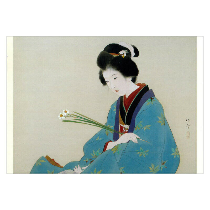 【DM便可】 絵はがき〈たけくらべの美登利〉鏑木清方筆 日-34