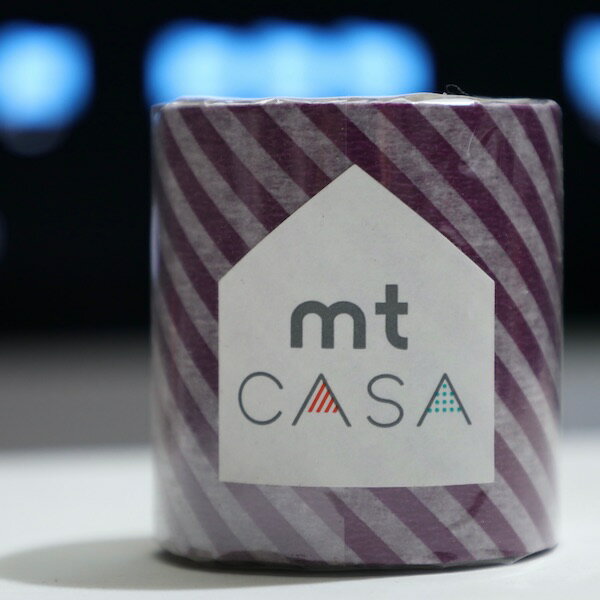 カモ井加工紙〈mt casa〉masking tape マスキングテープ50mm幅x10m巻ストライプパープル 20 off