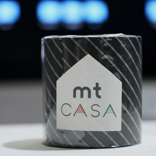 カモ井加工紙〈mt casa〉masking tape マスキングテープ50mm幅x10m巻ストライプブラック 20 off