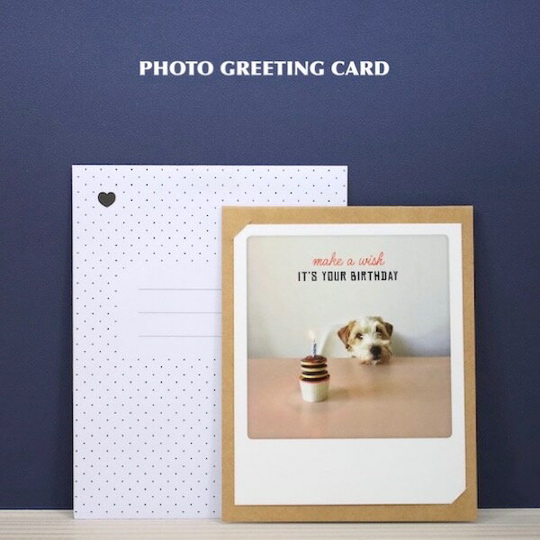 フォトジェニックな写真がキュートなグリーティングカードにPHOTO GREETING 　CARD(フォトグリーティングカード)・パンケーキIT'S YOUR BIRTHDAY30%OFF