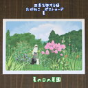 たびねこ・tabineko四季を旅する猫・夏 ポストカード夏の日の菜園,花,もりとしのり