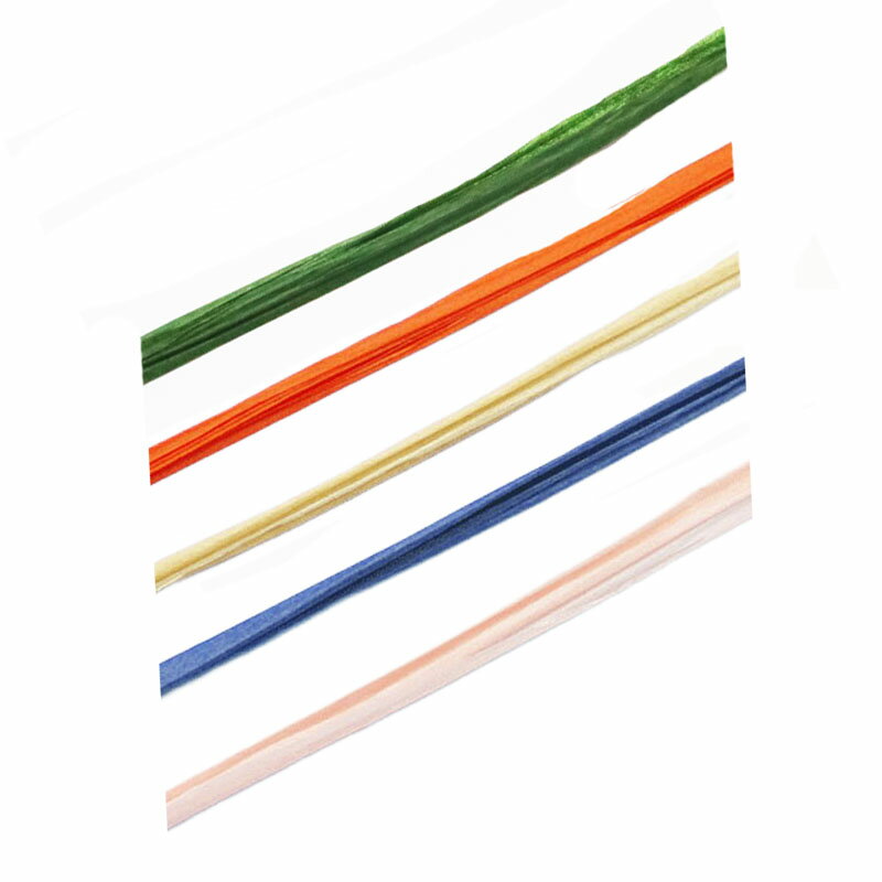 紙モール/ペーパーモール 幅約30mmx長さ720mm【10本入】 細い針金芯入りで皺のある紐 ラッピング DIY などに！！！