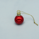 メッキボール　Φ30mm　1個　＜カラー：レッド＞　[クリスマス][ボール][飾り玉][ツリー][デ ...
