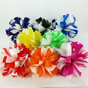 チアポンポン 50mm×35cm ツートン:プラスチックテープ 1個入 ゴム付