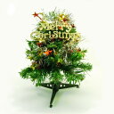 ミニツリー 【プレート:金】【クリスマスツリー】高さ30cmのかわいいミニツリー。モール、プレート付ですぐに飾れる!!卓上のアクセサリーに。