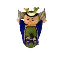 五月人形【バンザイ武者人形】小物入れ【1個】 武者人形 端午の節句 五月飾り 供の日