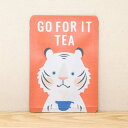 【GO FOR IT TEA｜ごあいさつ茶｜和紅茶ティーバッグ1包入り】プチギフトやお土産にもぴったりな「ごあいさつ茶」シリーズ 日本茶専門店の京都 宇治田原産和紅茶ティーバッグ1包入／お茶 紅茶 プチギフト かわいい タイガー 夏 summer ホワイトタイガー