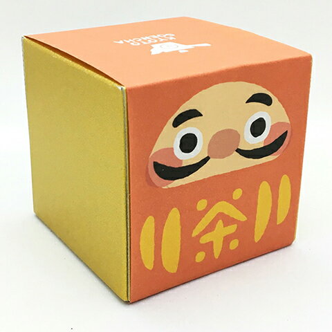 縁起物｜箱茶｜ダルマ「大願成就」（玄米茶）プチギフトやお土産にもぴったりな「箱茶」シリーズ　京都・宇治田原産の抹茶入り煎茶玄米茶 ティーバッグ5包入り