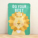 【DO YOUR BEST TEA|ごあいさつ茶|和紅茶ティーバッグ1包入り】プチギフトやお土産にもぴったりな「ごあいさつ茶」シリーズ 日本茶専門店の京都・宇治田原産和紅茶ティーバッグ1包入/チョコ お茶 紅茶 プチギフト ホワイトデー かわいい ライオン