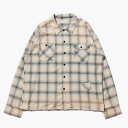 KOOI コーイ ブリーチチェックシャツ メンズ トップス 長袖 レーヨン 25秋冬 BLEACH CHECK SHIRT -3.COLOR-