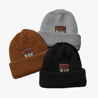 Evisen Skateboards ゑ エビセンスケートボード ニットワッチ メンズ 帽子 ニット帽 ニットビーニー 25秋冬 DRAGON TAG WATCH CAP -3.COLOR-