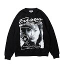 Evisen Skateboards  GrZ N[lbNXEFbg TCYM/L Y  Xg[g EVISEN / BIAS DOGS BLOW THE NIGHT! CREW SWEAT -BLACK-