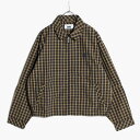 co,com wear. V[I[V[I[GEFA Vcu] TCYM/L CgAE^[ XEBOgbv `FbN Y CHECK SHIRT BLOUSON -YELLOW-