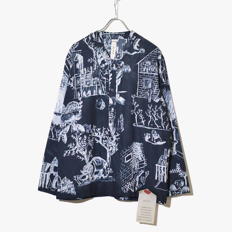 SHINYAKOZUKA シンヤコズカ メンズ トップス スリーピングシャツ オーバーサイズ セントマーチン SLEEPING SHIRT AS CANVAS -BLACK-