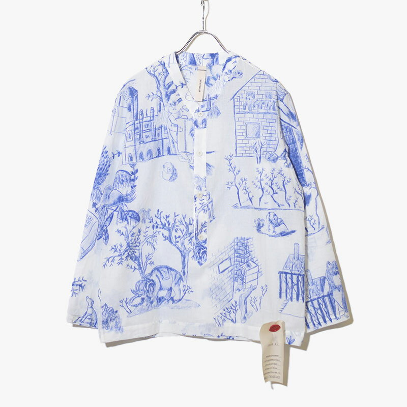 SHINYAKOZUKA シンヤコズカ メンズ トップス スリーピングシャツ オーバーサイズ セントマーチン SLEEPING SHIRT AS CANVAS -ECRU-