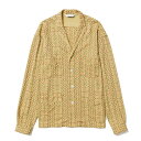 Sasquatchfabrix. サスクワァッチファブリックス シャツジャケット トップス キューバシャツ サイズL イエロー/黄 CUBA SHIRT JACKET -YELLOW-