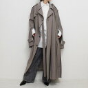 【SALE】MIKAGE SHIN ミカゲシン プリーツコート レディース アウター トレンチコート プリーツ サイズ1 ベージュ PLEAT COAT -BE...