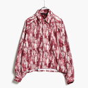 JUHA n Y CgAE^[ VcWPbg  TCY3-4 V[g  ABSTRACT PRINT SHORT JACKET -RED-