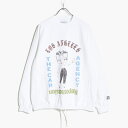 BlackWeirdos ubNEBhE XEFbgVc Y gbvX xeB[ TCYM-XL zCg/ CREWNECK SWEAT SHIRT (BETTY) -WHITE-