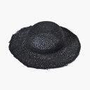 SHINYAKOZUKA シンヤコズカ ハット メンズ 麦わら帽子 カンピ草 KIJIMA TAKAYUKI ブラック/黒 LONG WANDER HAT WITH KIJIMA TAKAYUKI -BLACK-