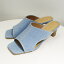 ATELIER BRUGGE アトリエブルージュ ミュール レディース シューズ サンダル デニム 23.5-24.5cm ブルー/青 CUTTING MULES -DENIM-