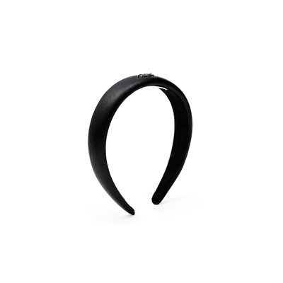 Kijun LW J`[V fB[X wAANZT[ PUU[ S ubN/ FAUX-LEATHER HAIRBAND -BLACK-