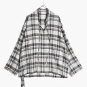 ANEI A[lC vI[o[Vc Y gbvX m[J[Vc I[o[TCY TCY2-3 `FbN RIBBON TUNIC PLAID -NATURAL PLAID-