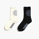 children of the discordance チルドレン オブ ザ ディスコーダンス ロゴソックス メンズ クルーソックス 靴下 ホワイト/ブラック CELTIC SOCKS -2.COLOR-