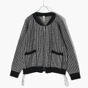 KOOI R[C jbgJ[fBK Y gbvX T}[jbg u] TCY1-2 IW/u[/ubN TWO TONE KNIT BLOUSON -3.COLOR-