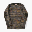 blackmeans ブラックミーンズ プルオーバーシャツ メンズ トップス カットソー 襤褸 メッシュ サイズ3 ブラウン/茶 BORO PULLOVER SHIRT -BROWN-