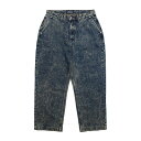 Pretense プリテンス デニムパンツ メンズ バギーパンツ ボトムス ウォッシュ加工 サイズM/L Spiderweb Denim Pants -2.COLOR-