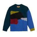 BRAIN DEAD ブレインデッド ニットスウェット セーター クルーネック アルパカウール 長袖 トップス サイズM-L BOXY KNIT SWEATER -BLUE-