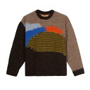 BRAIN DEAD ブレインデッド ニットスウェット セーター クルーネック アルパカウール 長袖 トップス サイズM-L BOXY KNIT SWEATER -BROWN-