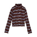 BRAIN DEAD ブレインデッド ハイネックカットソー トップス 長袖 M-Lサイズ SPACE DYE TURTLE NECK -NAVY-