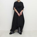VIVIANO ヴィヴィアーノ ドッキングワンピース レディース ドレス フリーサイズ 長袖 LONG T-SHIRT -BLACK-