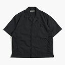 ANEI アーネイ オープンカラーシャツ メンズ トップス 半袖 5分袖 ライトジャケット ナイロン 開襟シャツ 25春夏 HELZO SHIRT H/S -B...