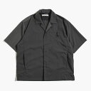 ANEI アーネイ オープンカラーシャツ メンズ トップス 半袖 5分袖 ライトジャケット ナイロン 開襟シャツ 25春夏 HELZO SHIRT H/S -C...