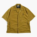 ANEI アーネイ オープンカラーシャツ メンズ トップス 半袖 5分袖 ライトジャケット ナイロン 開襟シャツ 25春夏 HELZO SHIRT H/S -G...