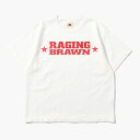 【印別注】BRAWN ブラウン ヴィンテージ加工Tシャツ トップス メンズ プリント クルーネック ゆったりめ 半袖 ダメージ加工 25春夏 RAGING BRAWN TEE -2.COLOR-